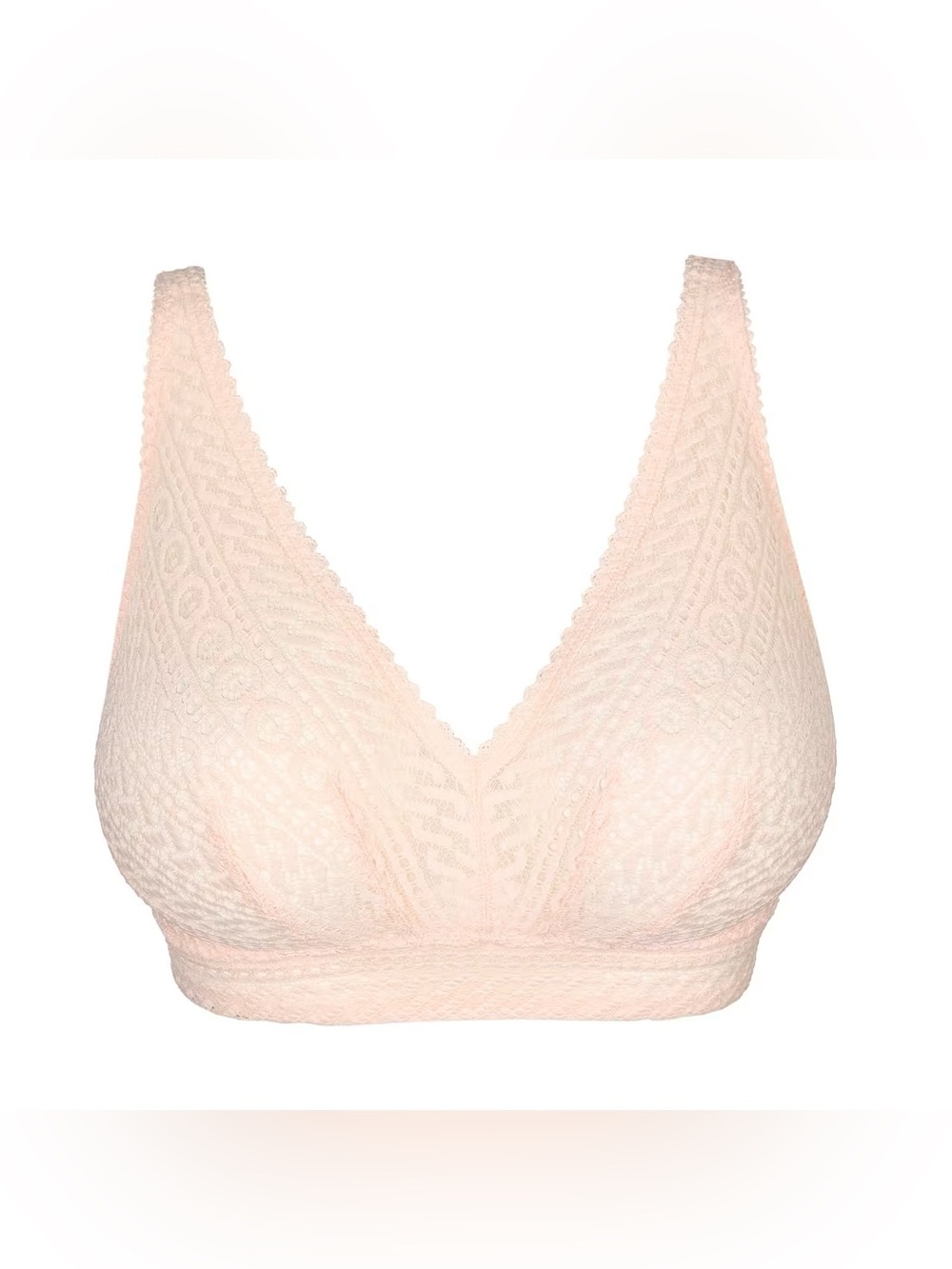 PrimaDonna Montara Bralette Crystal Pink NWT 40G Lace Wireless Full Figure Bra